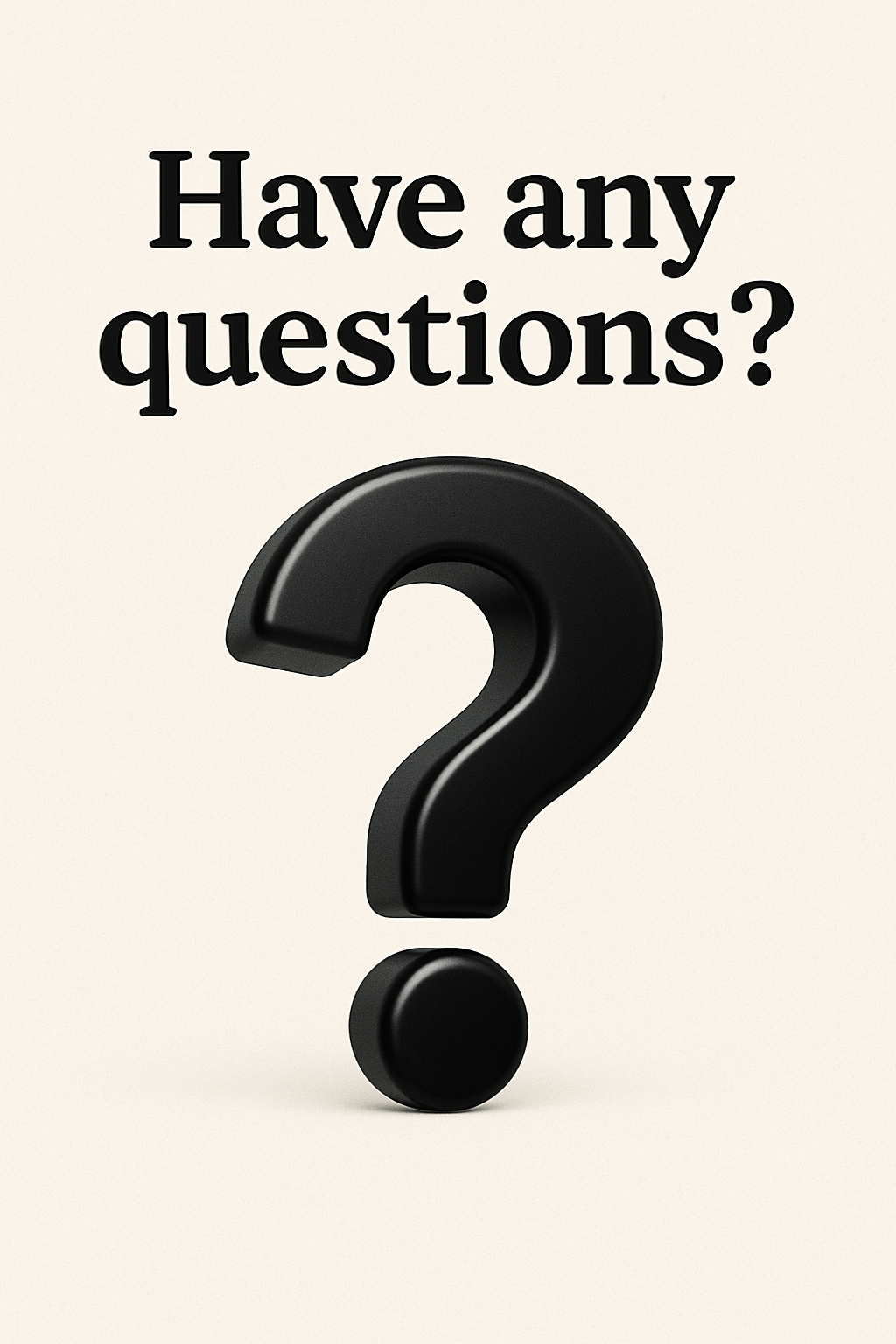 Image of question mark for email